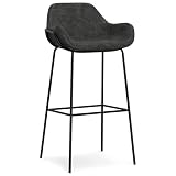 SIMPLIHOME — SIMPLIHOME Sheldon 34 Seat Height Vegan Leather Bar Stool in White"