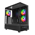 MONTECH XR Panoramic High Airflow ATX PC Case - Black