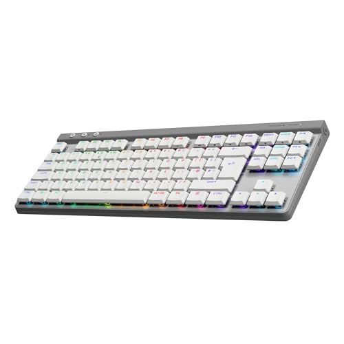 Logitech G515 Lightspeed TKL Low Profile Wireless Gaming Keyboard, LIGHTSYNC RGB, Thin Tenkeyless Design, PBT Keycaps, Tactile (Brown) Mechanical Swit