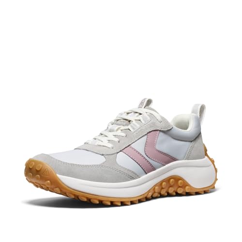 KEEN Women's KS86 Comfortable Durable Retro Style Sneakers, Alloy/Toadstool, 11