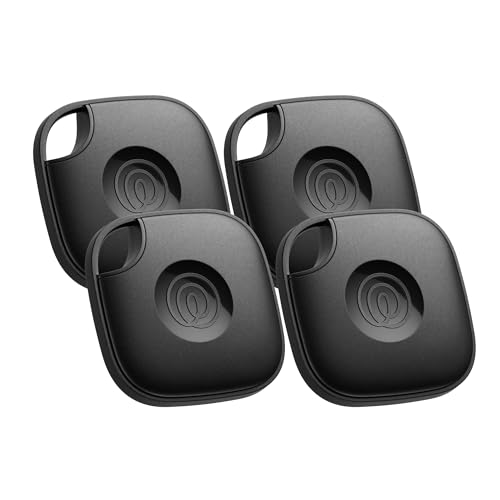 Tile by Life360 Mate - Bluetooth Tracker, Keys Finder and Item Locator for Keys, Bags and More. Phone Finder. Both iOS and Android Compatible. 4-Pack (Black)