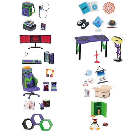 Reement EVANGELION ROOM 1 BOX Approx. H 4.5 x W 2.8 x D 2.4 inches (115 x 70 x 60 mm), Made of PVC, ABS