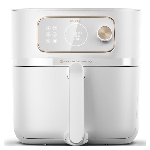 (-48%) Philips Airfryer Combi 7000-Serie XXL - 8,3 l (2 kg), 22-in-1-Heißluftfritteuse, WiFi-Verbindung, 99% weniger Fettzugabe** mit Rapid CombiAir, HomeID App, Weiß (HD9876/25)