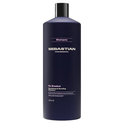 Sebastian Professional No.Breaker Bonding Shampoo | Strengthens Damaged Hair | Intense Conditioning | For Soft, Bouncy Hair | 1000ml