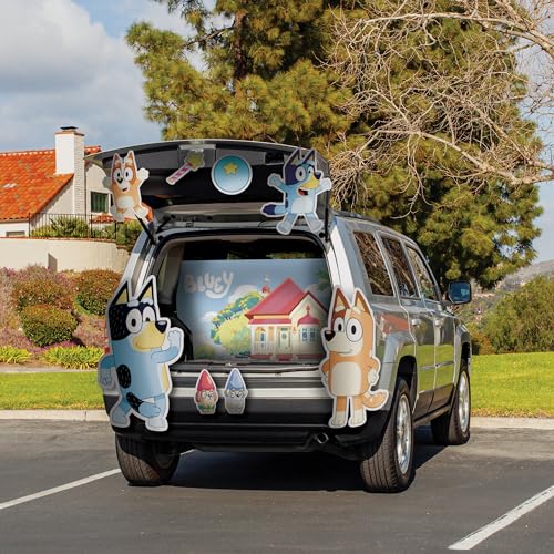 Disguise Bluey Treat Your Trunk Kit, Official Bluey Car Decoarative Adhesive Panel Set