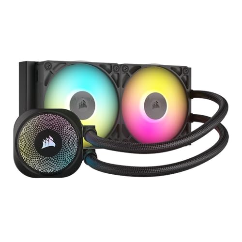 CORSAIR iCUE Link Titan 240 RX RGB Liquid CPU Cooler – 240mm AIO – Low-Noise – FlowDrive Cooling Engine – Intel LGA 1851/1700, AMD AM5/AM...