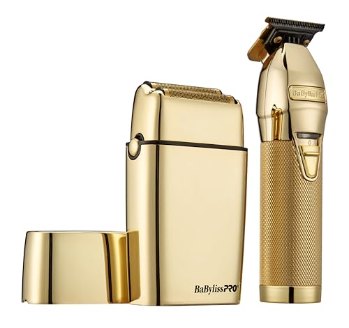 BaBylissPRO LIMITEDFX Cord/Cordless Hair Trimmer and Double Foil Hair Shaver Prepack, High-Performance Lithium-Ion Batteries for Long-Lasting Cutting