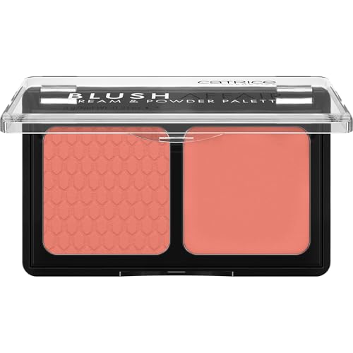 Catrice | Blush Affair Cream & Powder Palette | Highly Pigmented Radiant Cream & Soft Matte Powder | Vegan & Cruelty Free (040 Peach Passion)