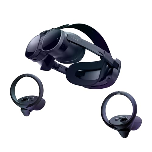 HTC Vive XR Elite with Deluxe Pack — Mixed Reality and PC VR Headset + Controllers