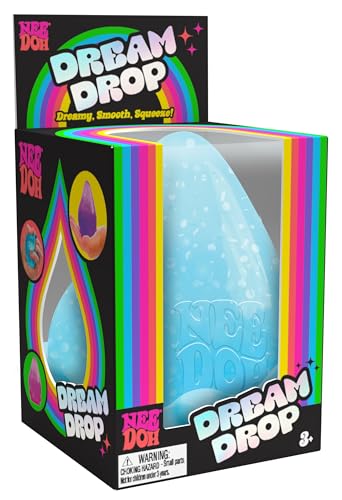 Schylling NeeDoh Dream Drop - Sensory Squeeze Toy with Dreamy Smooth Squeeze - 3" Tall - Color May Vary (Pack of 1)