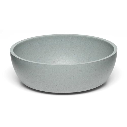 Loving Pets - Dolce Bamboo - Eco-Friendly Pet Bowls & Dishes for Dog, Cats, Puppy Food and Water Bowl -Sustainable and Dishwasher Safe, Made with Real Bamboo (Small, Slate-Grey)