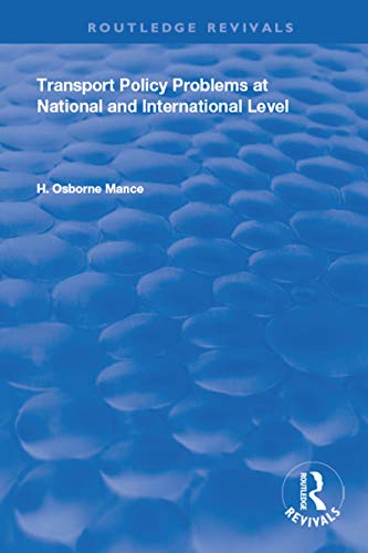 Transport Policy Problems at National and International Level book cover