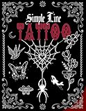 Simple line tattoo design book: A Practice Guide for New Artists.