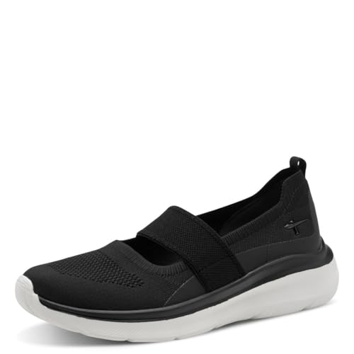 🔥 SELTEN SO GÜNSTIG (-49%) Tamaris Comfort Damen Ballerinas Elastisch Vegan, Schwarz (Black), 38 EU
