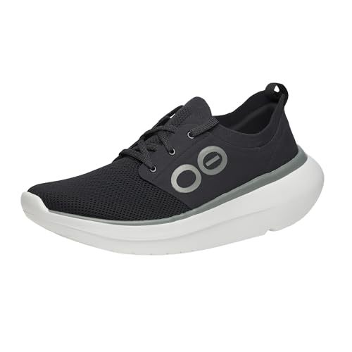 OOFOS OOmy Stride Recovery Shoe, White & Black - Men’s Size 10.5