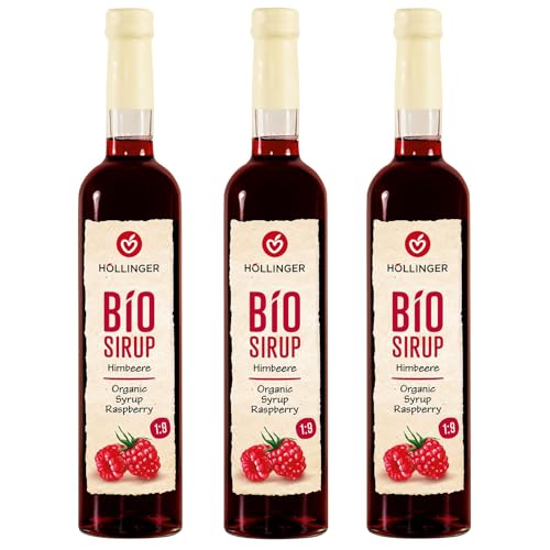 (-17%) Höllinger Bio Himbeer Sirup vegan, 3 x 500 ml