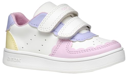 (-41%) Geox Baby - Mädchen B Eclyper Girl Sneaker, White Lt Yellow, 24 EU