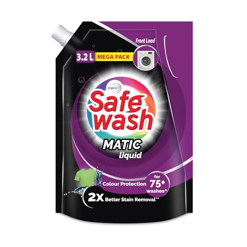 Front Load Matic Premium Liquid Detergent 3.2L Refill Pouch with Colour-Protect Technology | 2x Stain Removal | For All Types of Fabrics
