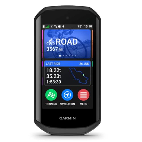 Garmin Edge 1050®, Premium Cycling Computer, Vivid Color Touchscreen Display, Built-in Speaker, Advanced Training and Group Ride Features, Road Hazard Alerts