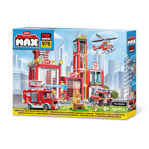 Candide, Max, City Fire Station, Blocos de Montar, Max Build, Acima de 3 anos - 976 peças