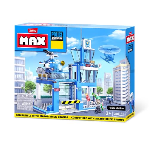 Candide, Max, City Police Station, Blocos de Montar, Max Build, Acima de 3 anos - 321 peças