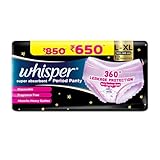 51 Off Whisper Super Absorbent Period Panty 12 LXL Pants
