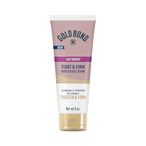 Gold Bond Age Renew Tight & Firm Body & Face Lotion with Proteins & Lipids, Skin Firming Lotion for Women & Men With Aging, Dry Skin, 8 oz.