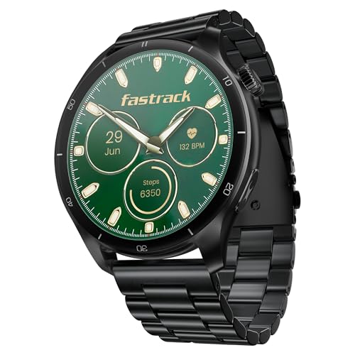 Fastrack Dezire FX1 PRO Fashion Smart Watch, 1.43" AMOLED, 466*466 Pixel Resolution, SingleSync BT Calling, AI Voice Assistant, 100+ Sports Modes & Sm