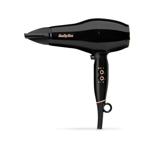 🔥 SELTEN SO GÜNSTIG (-50%) BaByliss Haartrockner Pro Power – Leistungsstarker 2300W Föhn, Professioneller Salon-AC-Motor, Anti-Frizz Ionen-Technologie, 3 Temperatureinstellungen & 2 Geschwindigkeitsstufen, Schwarz, D5245E