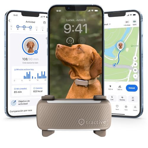 Tractive GPS Dog Tracker | 2025 Edition | Market Leader | Real-time Location Tracking |...
