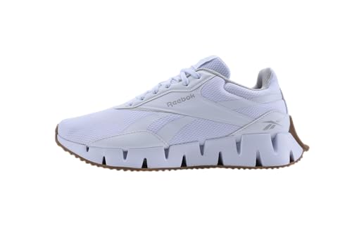 Reebok Unisex Zig Dynamica STR Sneaker, White/White/White, 10.5 Women/ 9 Men