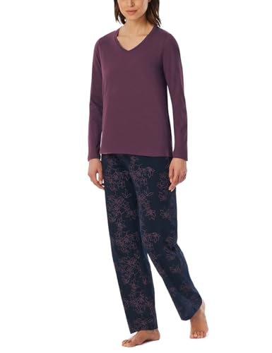 (-45%) uncover by Schiesser - Nightwear - Schlafanzug (42 Pflaume)