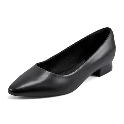 Rockport Women's Tessa Ballet Flat, Black, 7.5