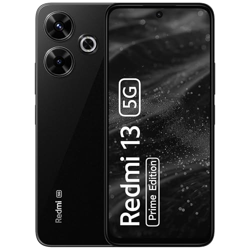 Redmi 13 5G Prime Edition, Black Diamond, 8GB+128GB | India Debut SD 4 Gen 2 AE | 108MP Pro Grade Camera | 6.79in Largest Display in Segment Redmi 13 