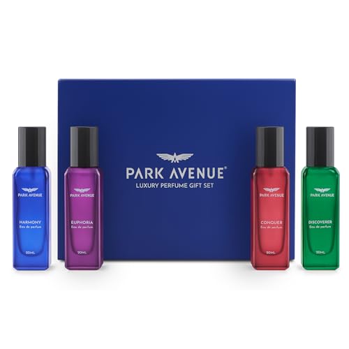Luxury Perfume Gift Set for Men, 4x20 ml | Euphoria, Conquer, Harmony & Discoverer Perfume | Eau De Parfum | Premium Luxury Perfume for Corporate Man 