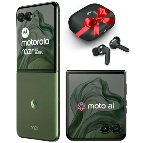 Motorola razr 50 Ultra (Spring Green, 12GB RAM, 512GB Storage) | with Moto Buds+ | Moto ai | 4.0" External AMOLED Display | Snapdragon 8s Gen 3 | 6.9"