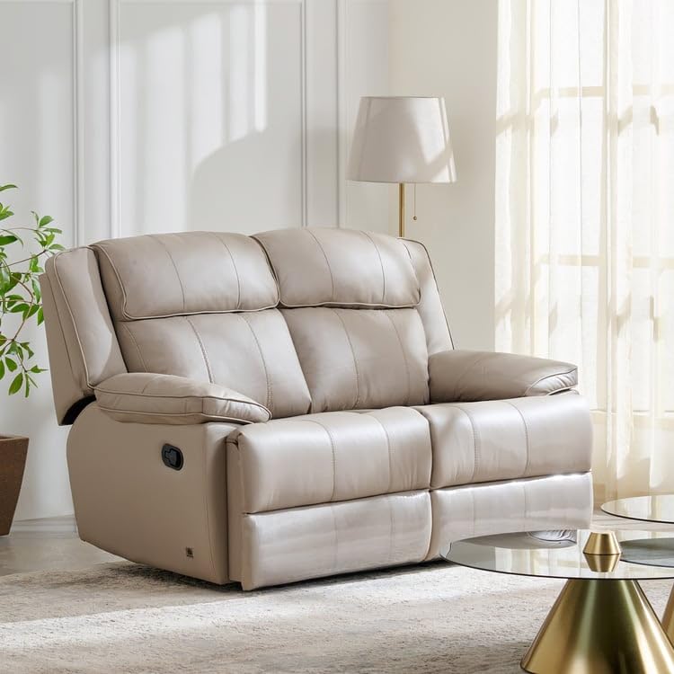 Home Centre | Torino | Half Leather | Solid Wood | 2 Seater Recliners | Grey | 2 Years Warranty : Amazon.in: Home & Kitchen