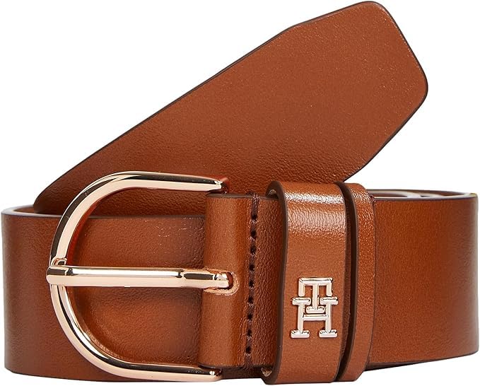 🔥 SELTEN SO GÜNSTIG (-77%) Tommy Hilfiger Damen Gürtel Essential Effortless 3,5 cm mit Dornschließe, Braun (Cognac), 70 cm