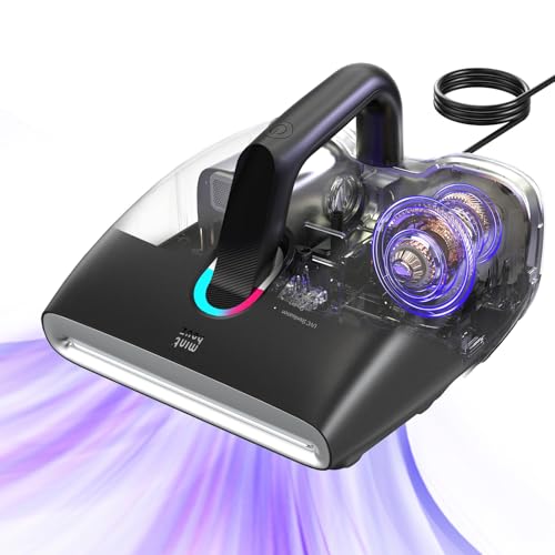 (-82%) Minthouz Milbensauger für Matratzen, 15 Kpa Milbensauger mit UV Licht, Intelligente Staubsensierung, 60 ℃ Heiße Luft, 450 W Matratzenreiniger mit Doppeltes Bürstendesign für Staub und Tierhaare