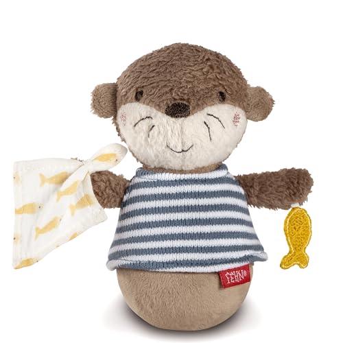 (-43%) Fehn Mini-Stehauf Otter Theo – Lustiges Motorikspielzeug für Babys