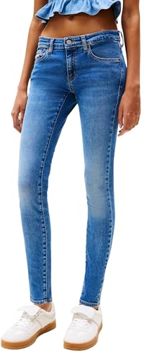 (-58%) Tommy Jeans Damen Jeans Hose Sophie Low Rise, Blau (Denim Medium), 24W/34L