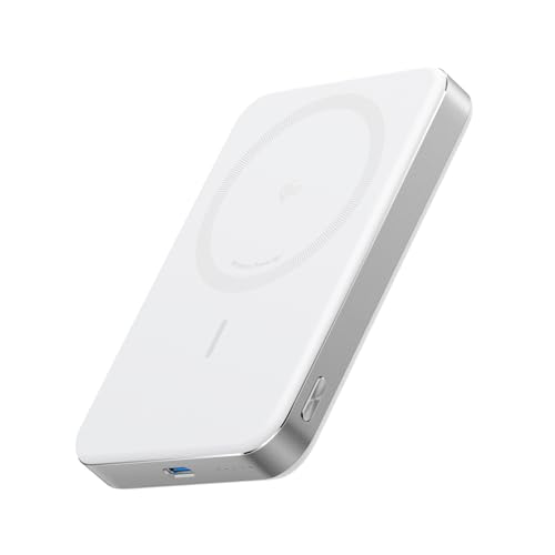 Anker MagGo Power Bank, Ultra-Slim 10,000mAh Magnetic Battery Pack, Qi2 Certified 15W Ultra-Fast MagSafe Compatible Portable Charger, Ergonomic Design, for iPhone17/16/15/14 Series Only（Not for Pixel）