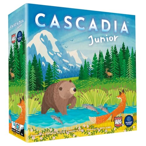 AEG & Flatout Games | Cascadia Junior - Based on The Award-Winning Board Game, Cascadia | 2-4 Players | Ages 6+ | Easy to Learn | Quick to Play |