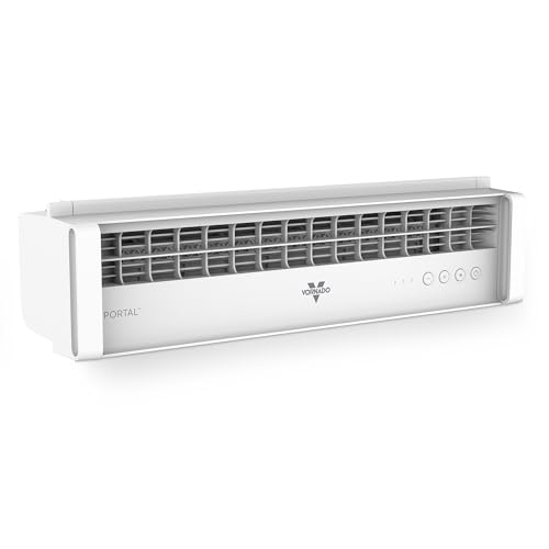 Vornado PORTAL® Window Fan with 3 Speeds, Reversible Exhaust Mode, Weather Resistant, Window Fan For Kitchen, Bedroom, Home, Low Profile, White