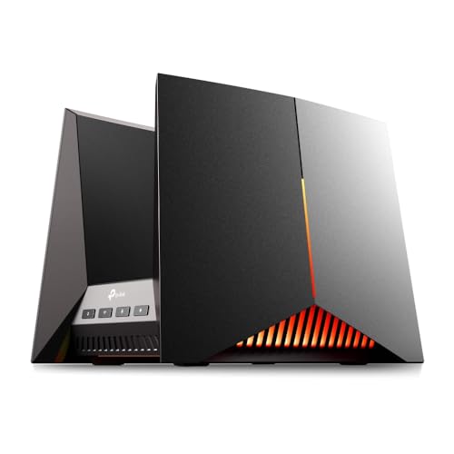 TP-Link Tri-Band BE19000 Wi-Fi 7 Gaming Router Archer GE800 | 12-Stream | 2×10G + 4×2.5G Ports, USB 3.0 | Turbo Acceleration, Dedicated Gaming Port & Panel, RGB Lighting, HomeShield, Free Expert Help