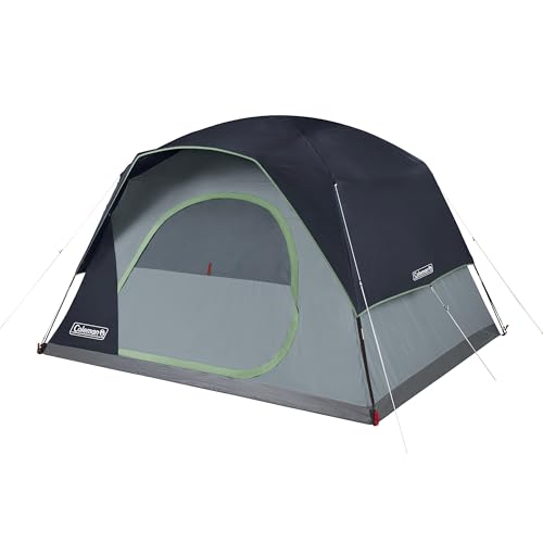 Coleman Skydome Tent with 5 Minute Setup, 2/4/6/8-Person Weatherproof Tent with Rainfly & Carry Bag, 20% More Headroom Than Traditional Canopies