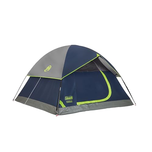 Coleman Sundome Camping Tent with Rainfly 2-6 Person 10-Minute Setup