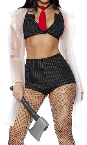 Forplay Women's So Psycho Movie Character Costume, Black, L/XL