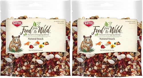 Kaytee Food from The Wild Natural Snack for Pet Hamsters, Gerbils, Rats and Mice, 2 Ounces (Pack of 2)