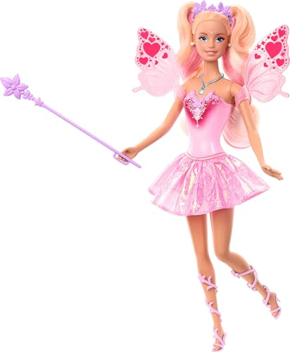 Barbie Fantasía Boneca Fada Cores Mágicas para crianças a partir de 3 anos